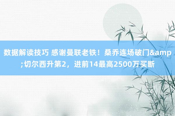 数据解读技巧 感谢曼联老铁！桑乔连场破门&切尔西升第